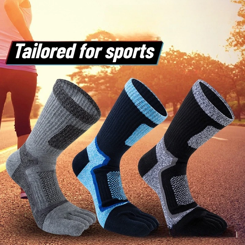 Toe Sock Split - 3 çift erkek spor beş parmak