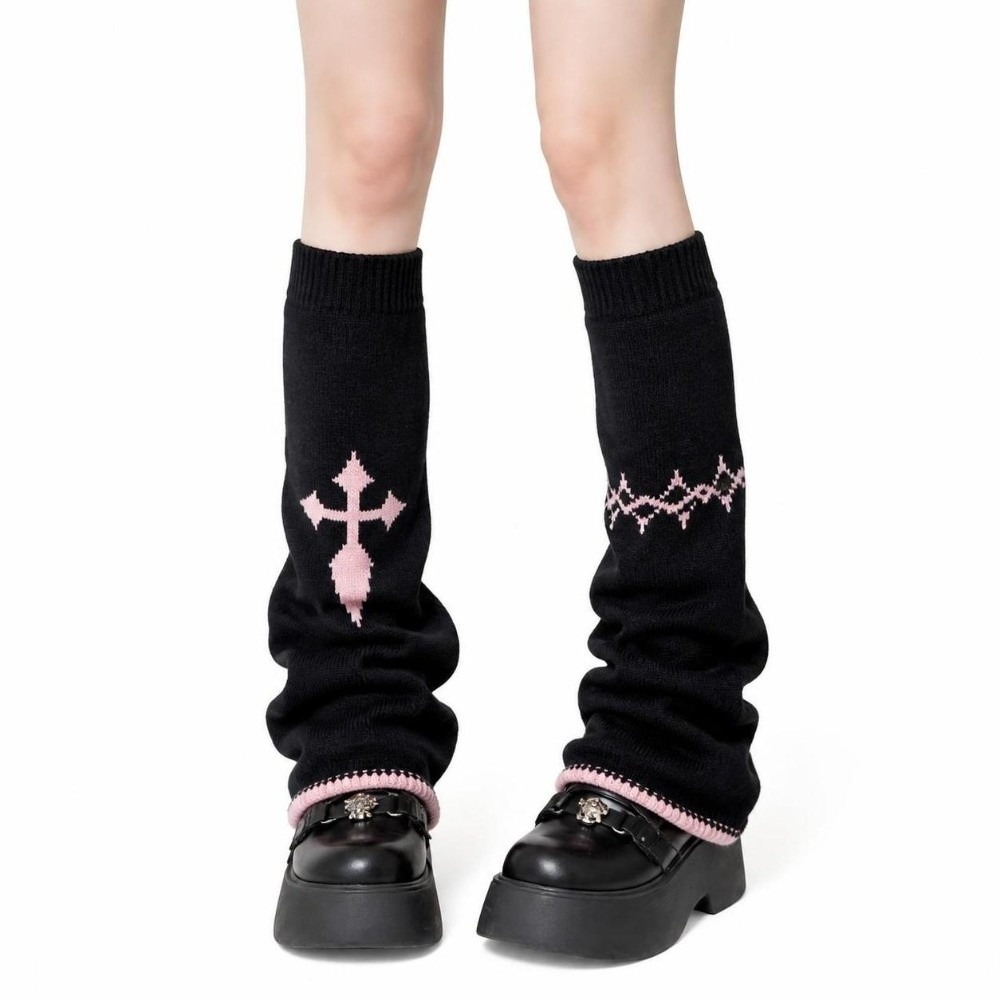 Boot Sock Slouchy - Alt Style Asimetrik Örgü Bacak Isıtıcıları