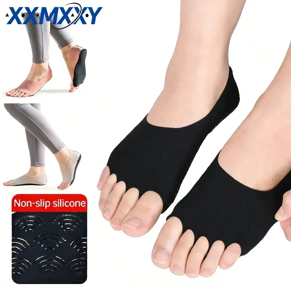 Grip Sock Yoga - 1 çift ayaksız Yoga Pilates çorapları,