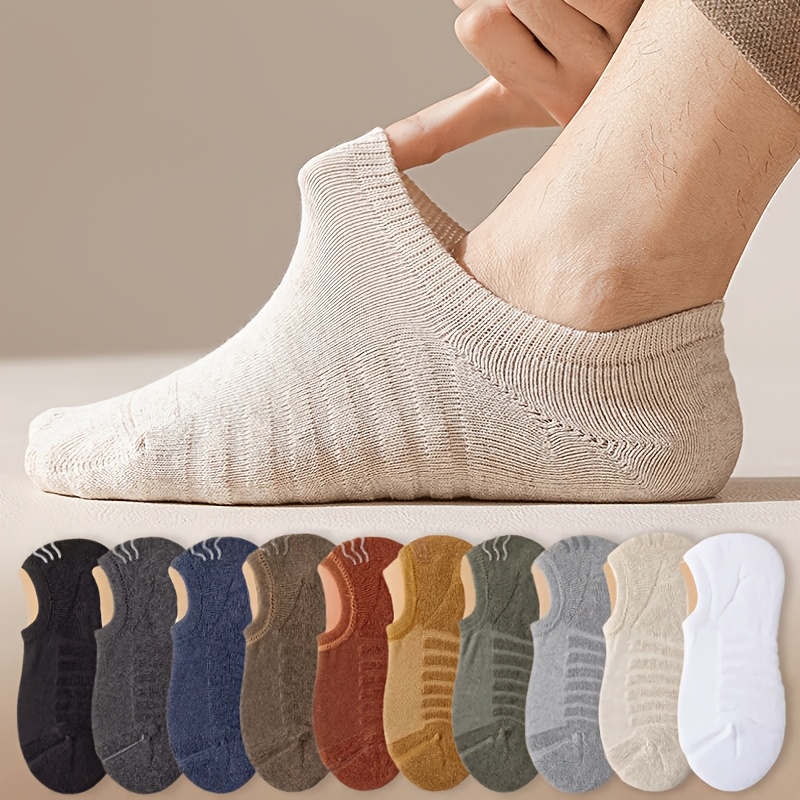 Invisibility Sock Loafer - 10 çift yaz erkek rahat No