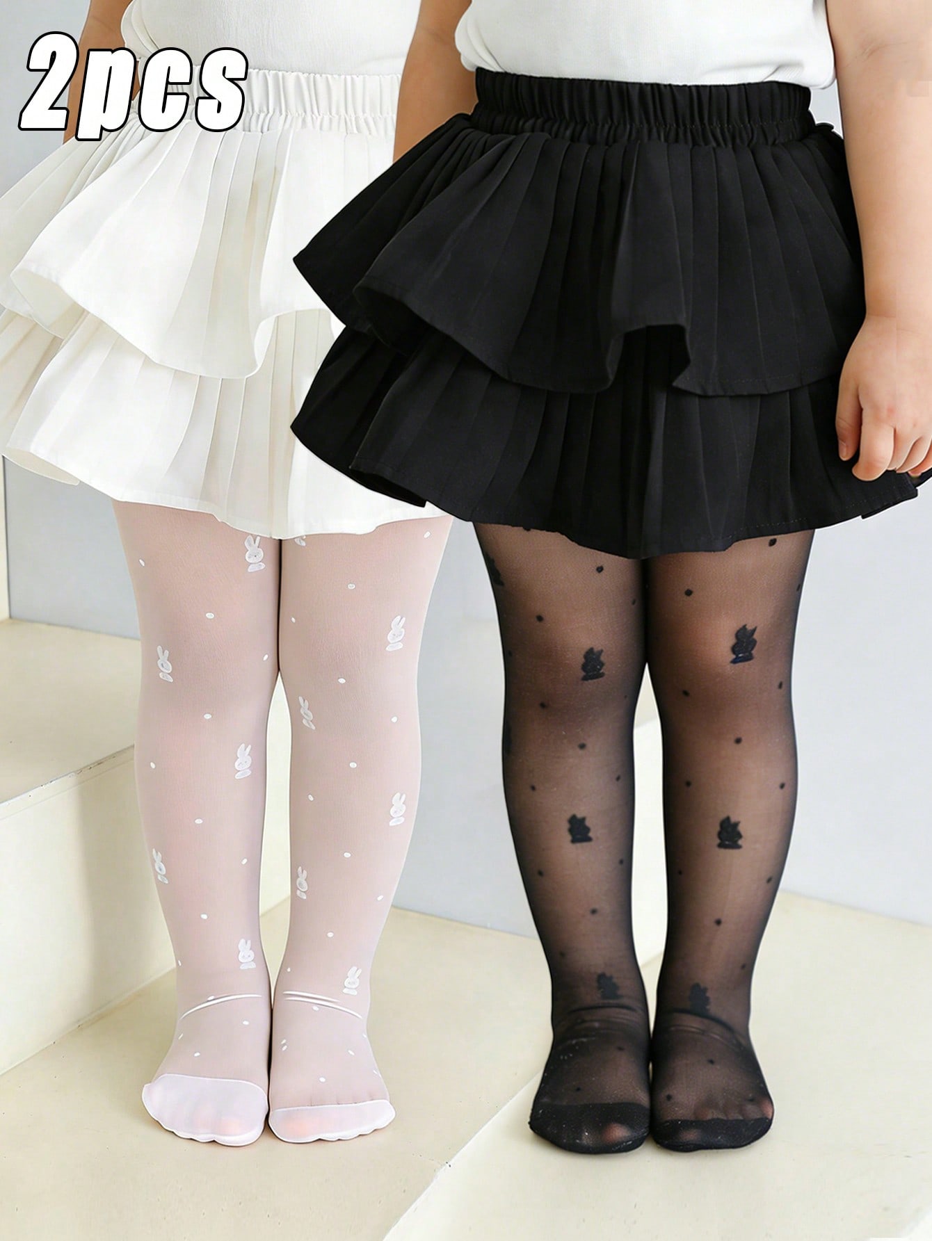 Tights Pantyhose Sheer - 2 paket yürümeye başlayan kız tavşan