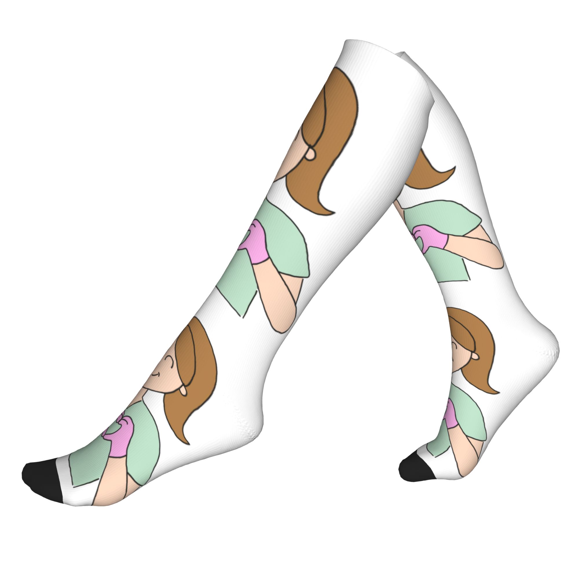Compression Sock Medical - Harajuku Doktor Hemşire Tıbbi Tıp Enfermera