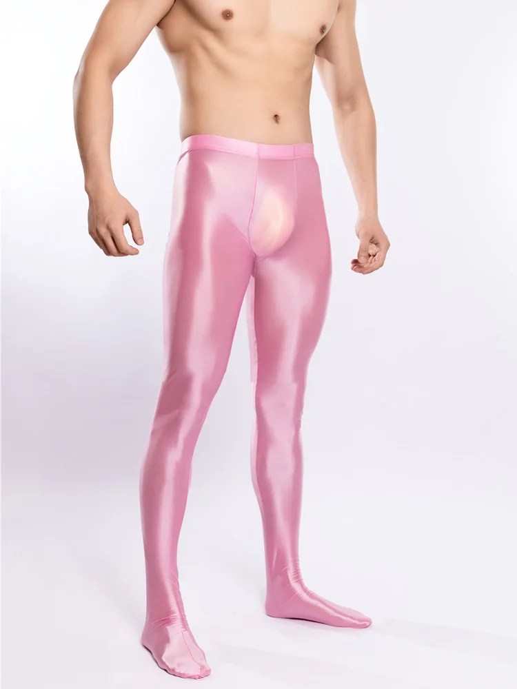 Tights Pantyhose Sheer - Erkek Spor Yoga Tayt Yağ Parlak