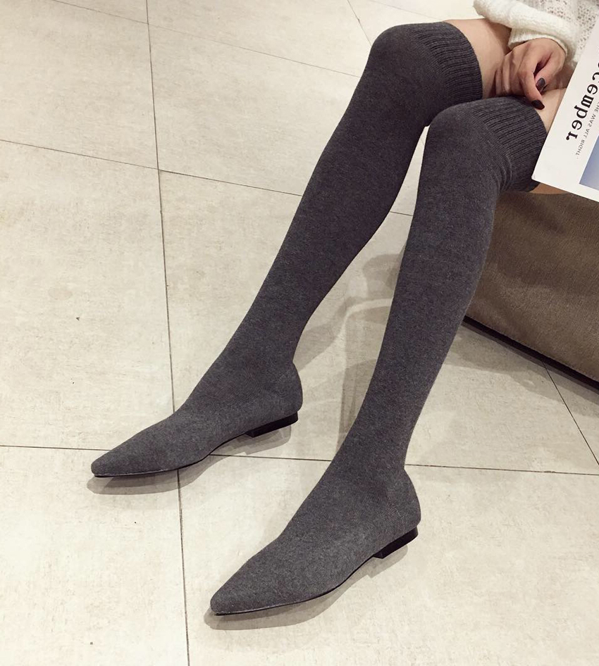 Boot Sock Slouchy - AIYKAZYSDL 2024 Sonbahar Yavru Kedi Desenli