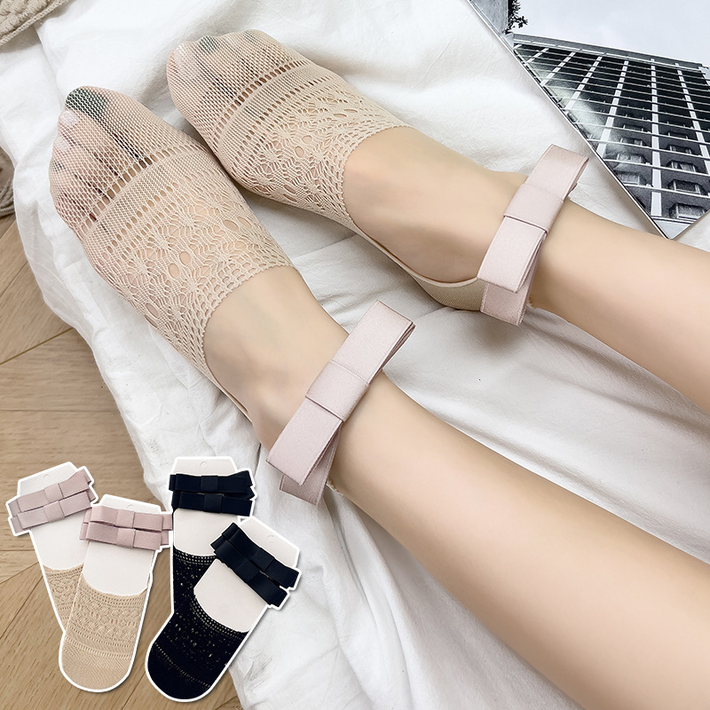Invisibility Sock Loafer - Bale tarzı kız çocuk çorapları, Lolita