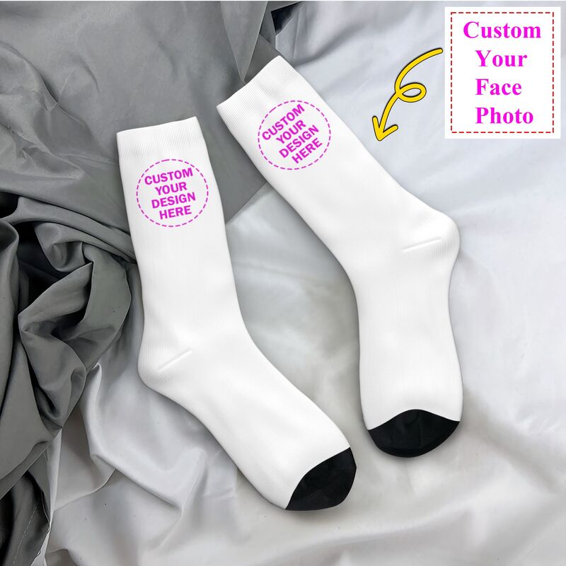 Dress Sock Men - Kişiselleştirilmiş Özel Fotoğraf Logosu Yazılı Erkek