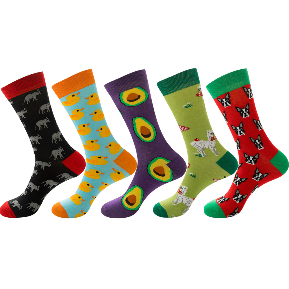 Cotton Crew Sock Pack - 5 pairs lot paketi erkek kadın