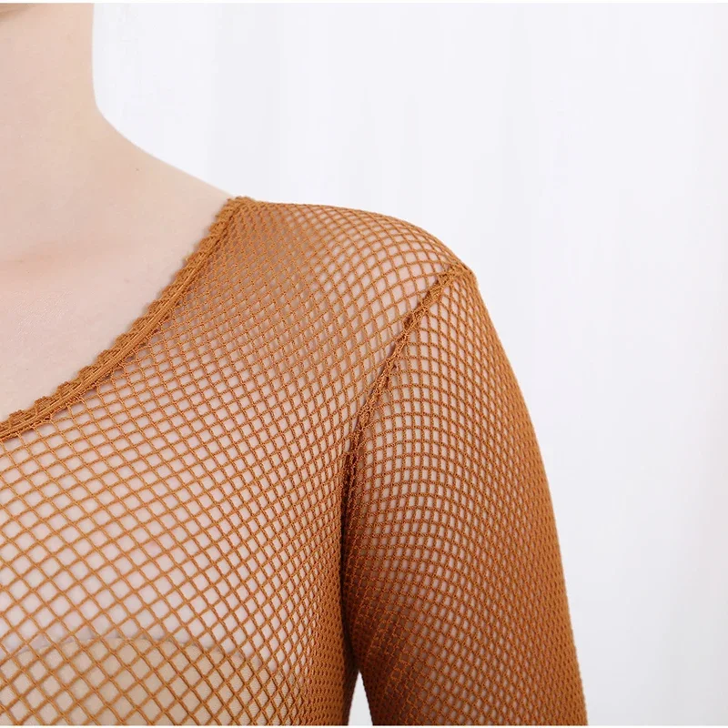 Fishnet Stocking Women - Latin Dansı Tam Vücut Tulumları File