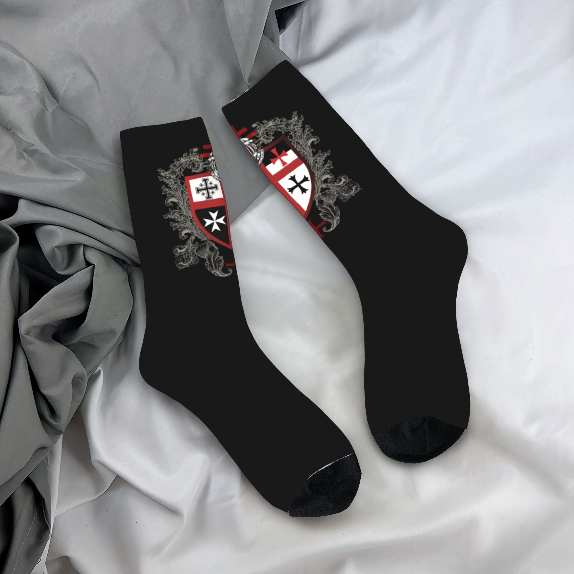 Dress Sock Men - Özel Tapınak Şövalyeleri Çapraz Kalkan Elbise