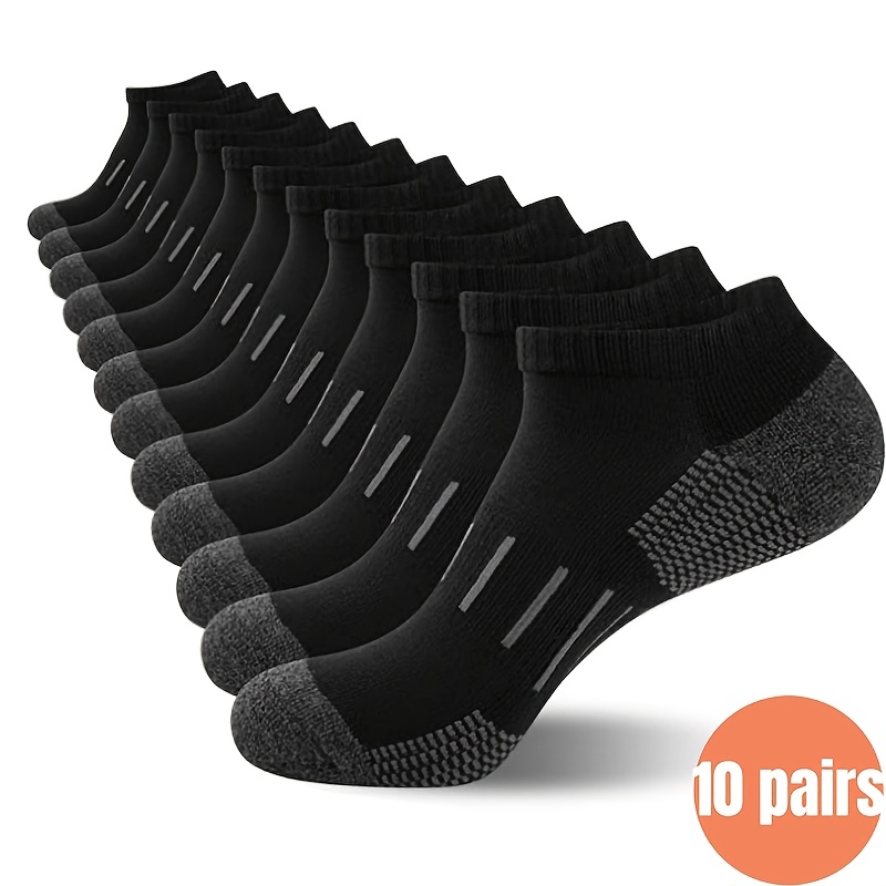 Ankle Sock Low Cut - 10 çift erkek ayak bileği çorapları