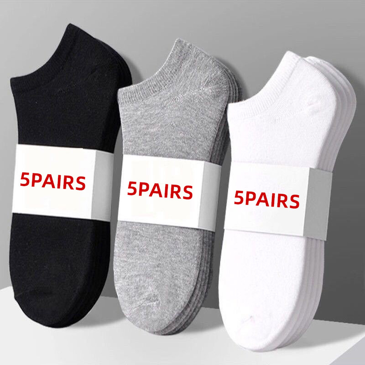 5 Çift Unisex Günlük Düz Renk  - No Show Sock Women incelemesi ve fiyatı