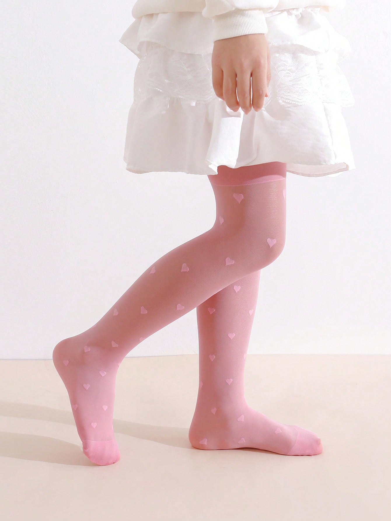 3 adet kızlar kalp baskı tayt  - Tights Pantyhose Sheer incelemesi ve fiyatı