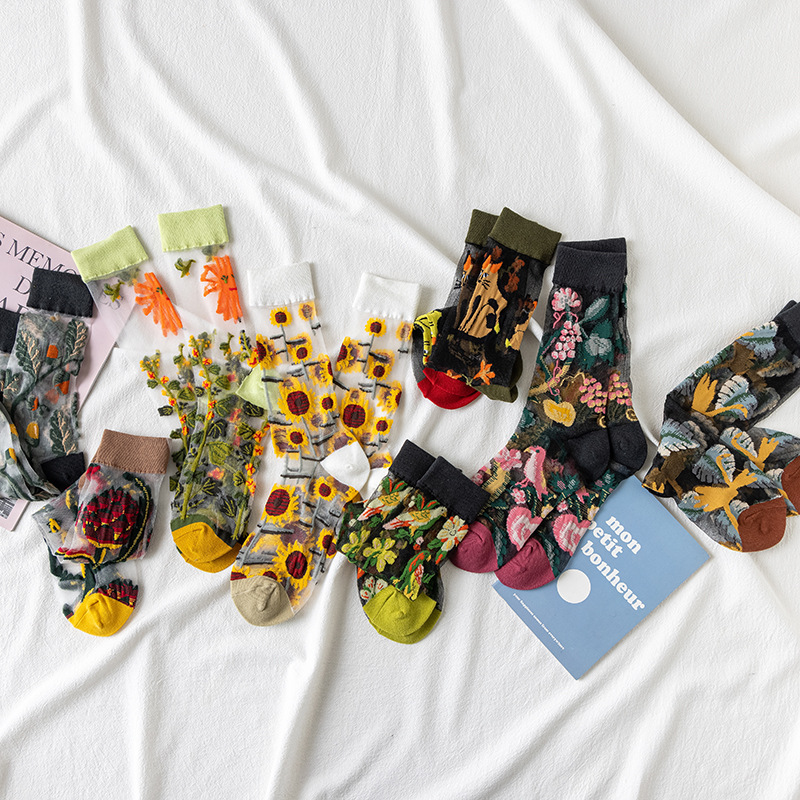 1/4 Çift Retro Çiçek Kadın Cam - Silk Sock Bamboo incelemesi ve fiyatı