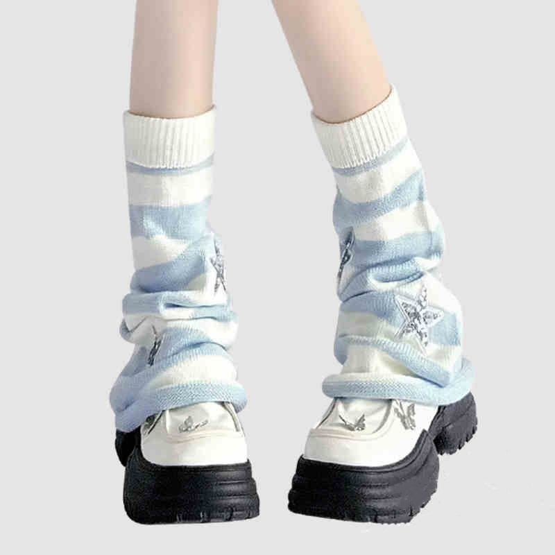 Y2K Çizgili Bacak Isıtıcıları  - Boot Sock Slouchy incelemesi ve fiyatı