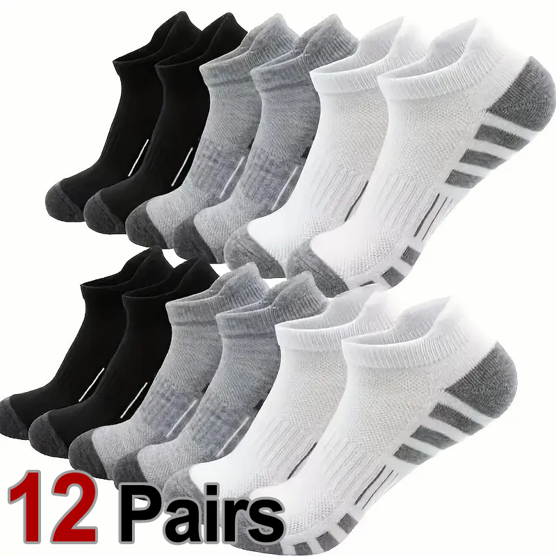 12 çift erkekler nefes spor ay - Ankle Brace Sock incelemesi ve fiyatı