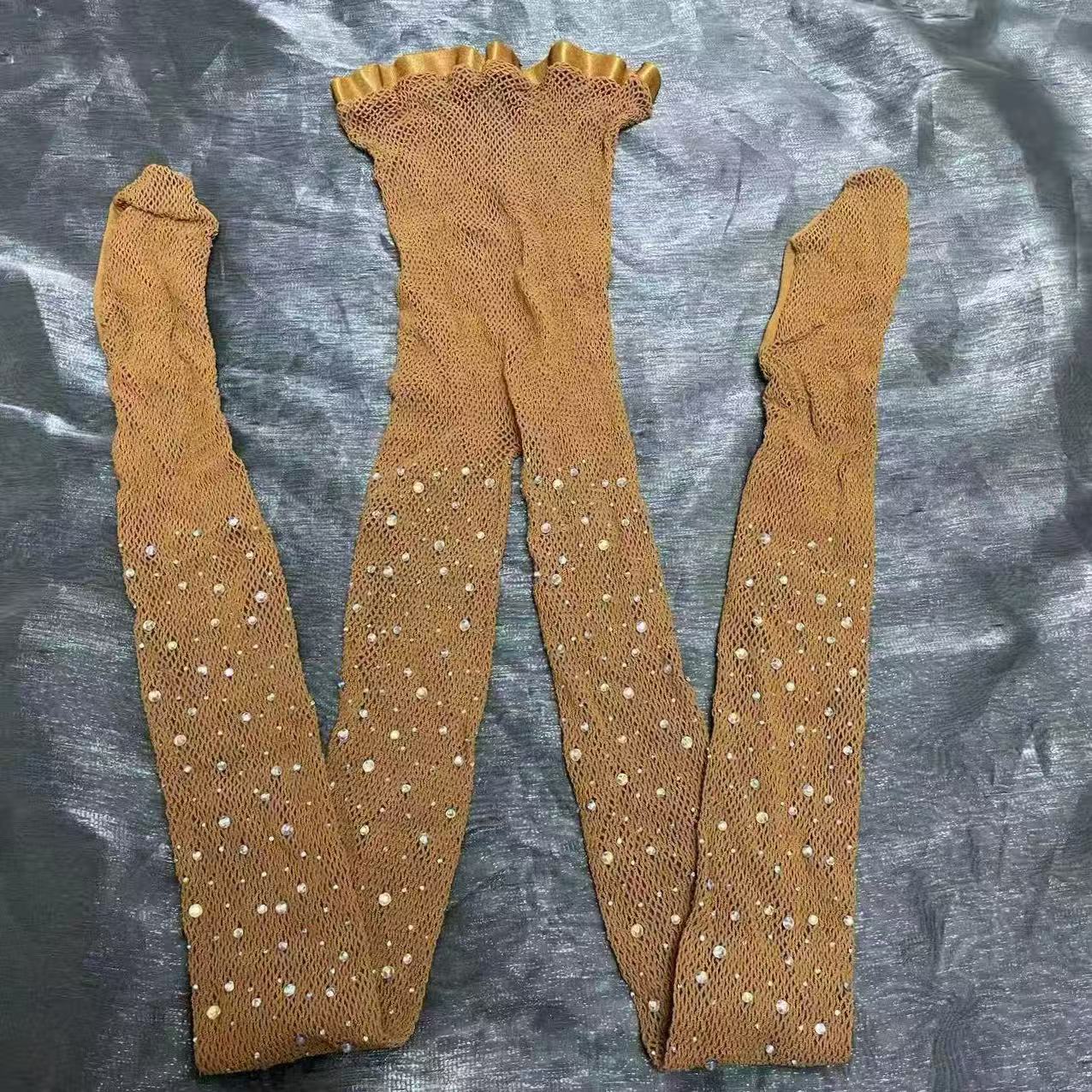 Seksi Rhinestone kadın tayt pr - Fishnet Stocking Women incelemesi ve fiyatı