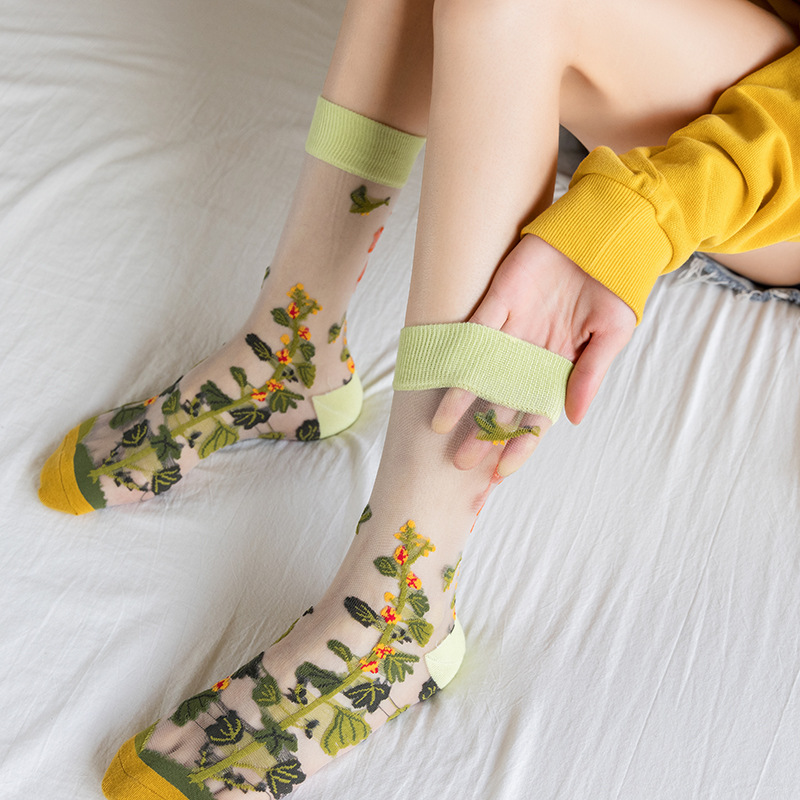 1/4 Çift Retro Çiçek Kadın Cam - Silk Sock Bamboo incelemesi ve fiyatı