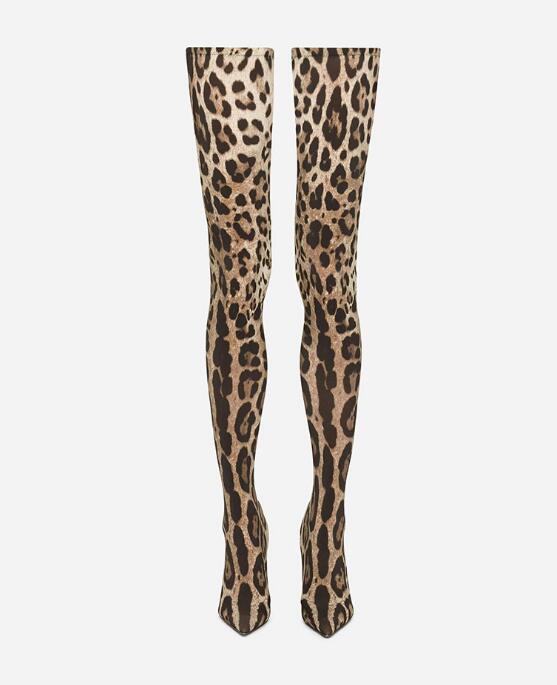 Seksi Leopar Desenli Diz Üstü  - Knee High Sock Women incelemesi ve fiyatı