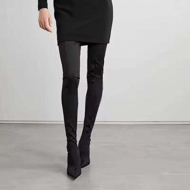 Seksi Leopar Desenli Diz Üstü  - Knee High Sock Women incelemesi ve fiyatı