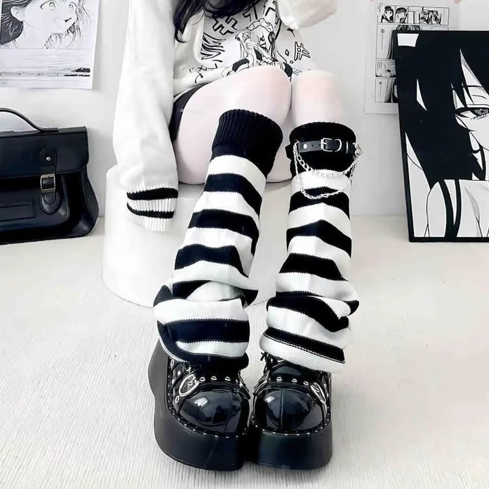 Japon Stili Harajuku Örgü Baca - Boot Sock Slouchy incelemesi ve fiyatı