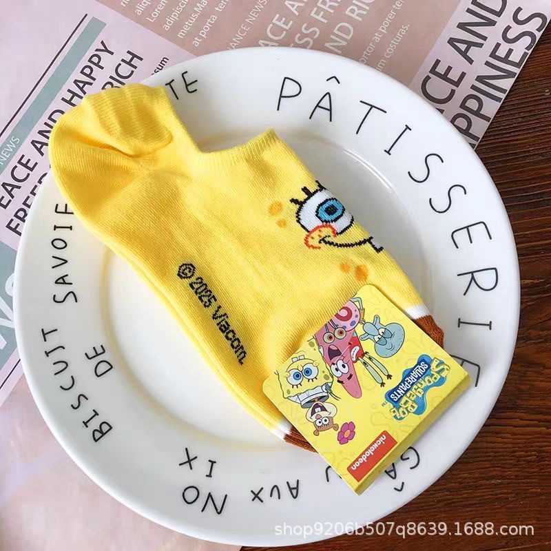 4 adet sıcak sevimli SpongeBob - Invisibility Sock Loafer incelemesi ve fiyatı