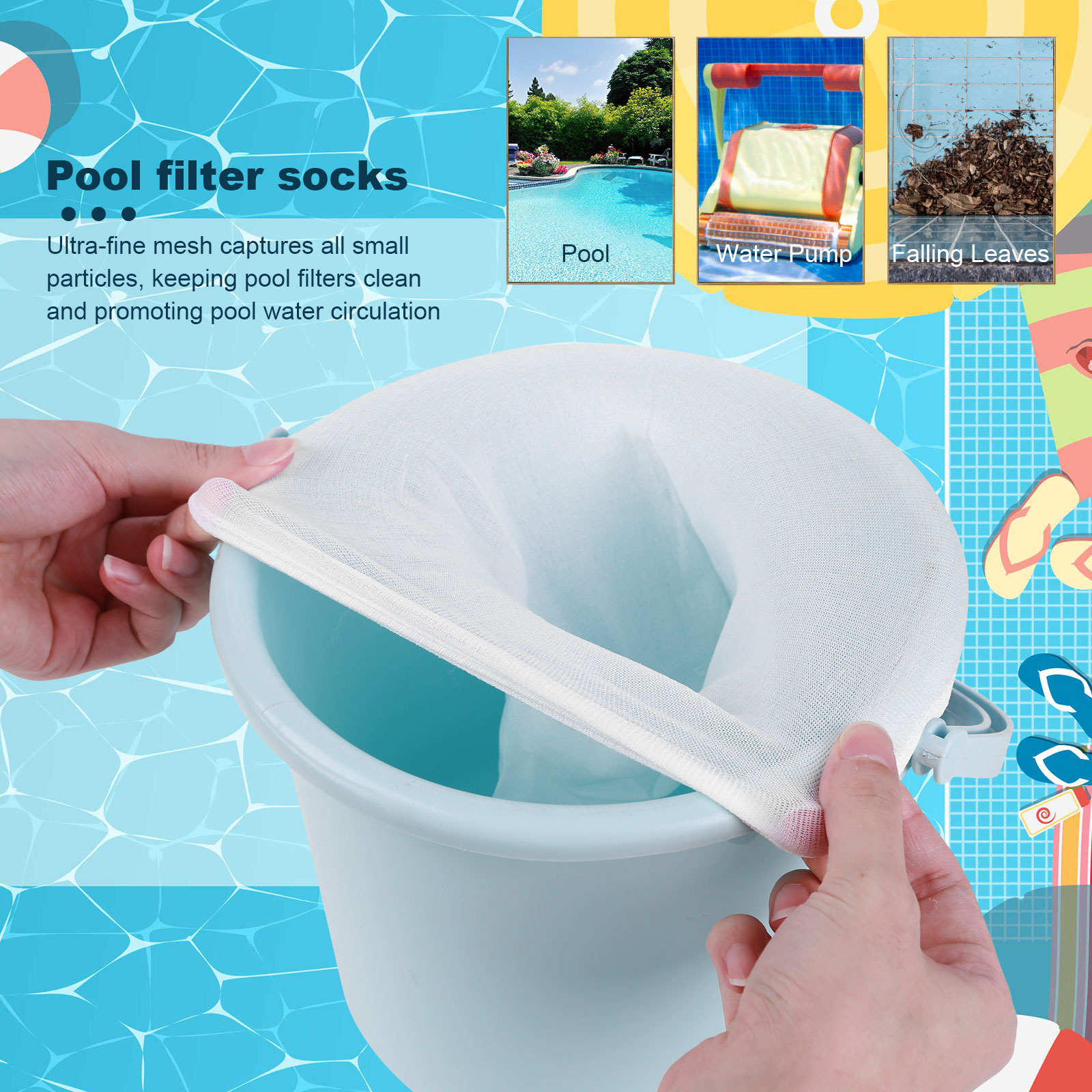 100-5 adet havuz Skimmer çorap - Sock Organizer Tray incelemesi ve fiyatı