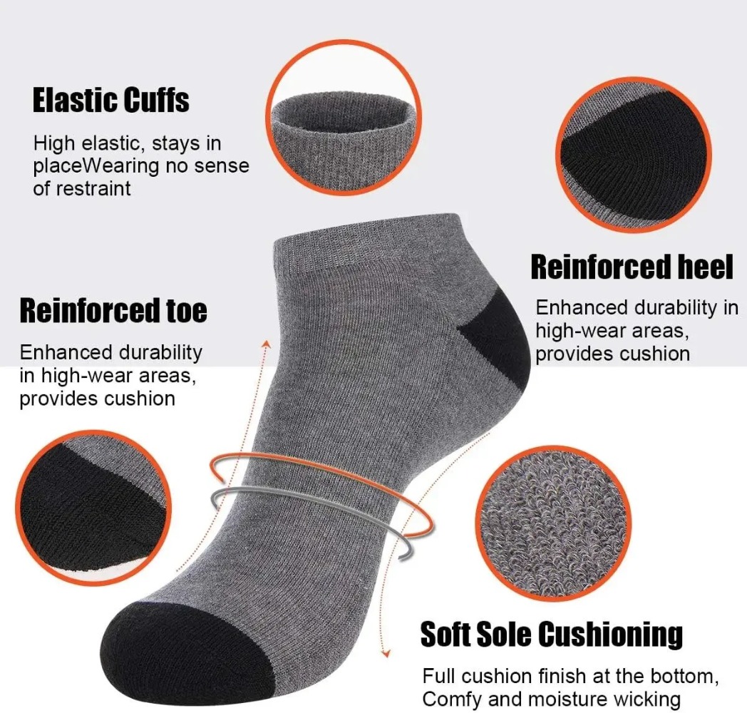 1-10 çift nefes alabilen erkek - Ankle Sock Low Cut incelemesi ve fiyatı