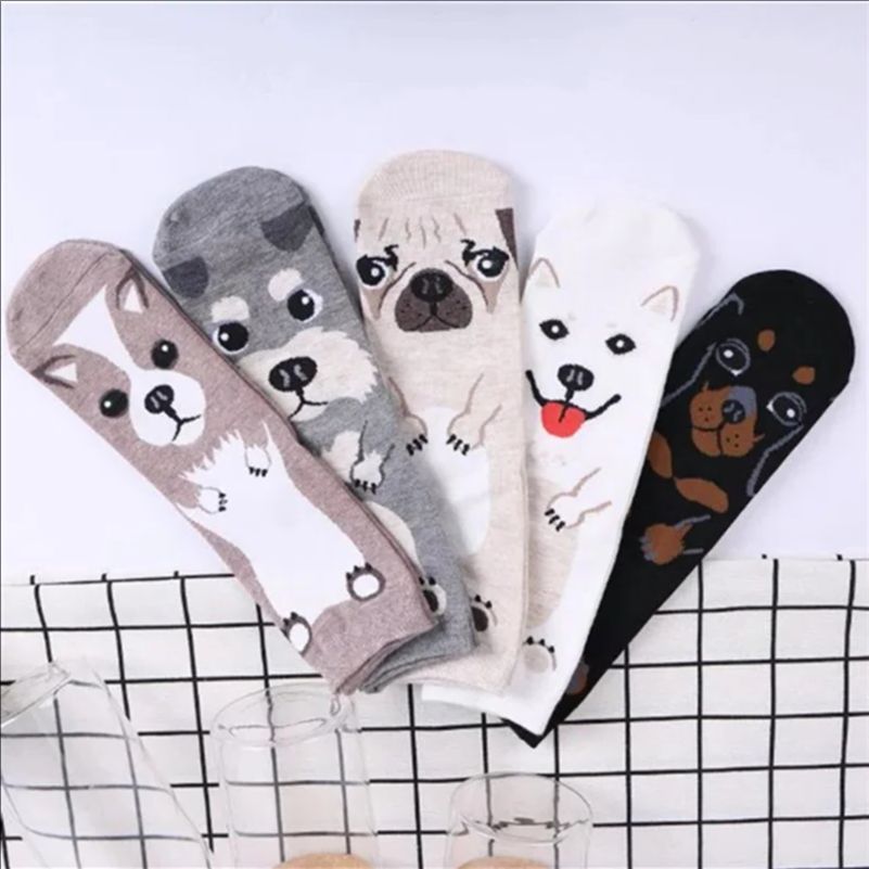 5 çift/paket komik karikatür k - Cotton Crew Sock Pack incelemesi ve fiyatı