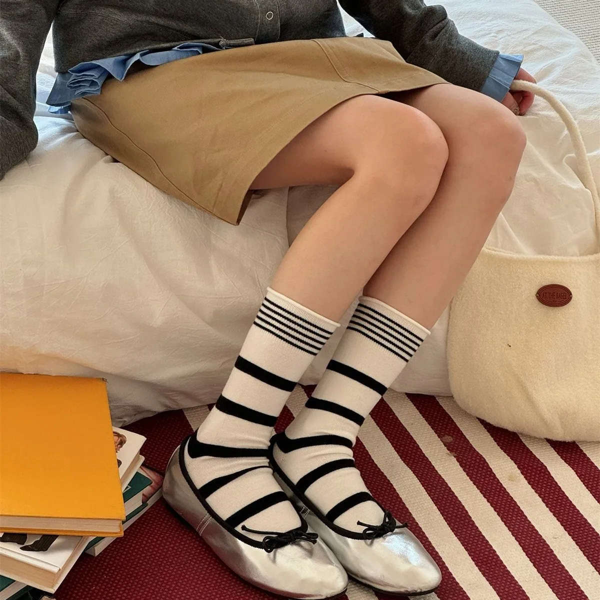 Kore Kış Çizgili Yün Ipek kadı - Silk Sock Bamboo incelemesi ve fiyatı