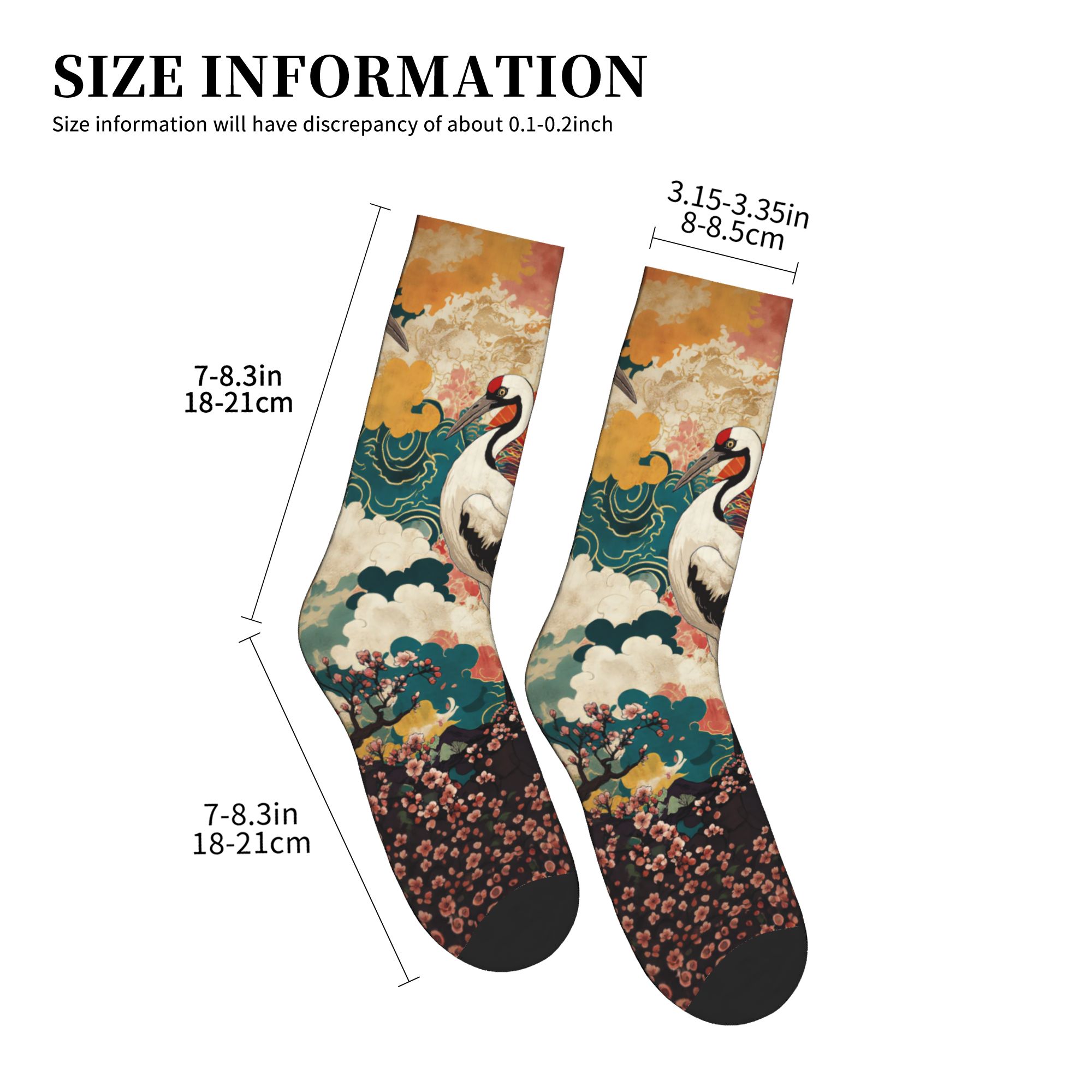 Moda erkek Ukiyo-e Çift Vinç K - Dress Sock Men incelemesi ve fiyatı