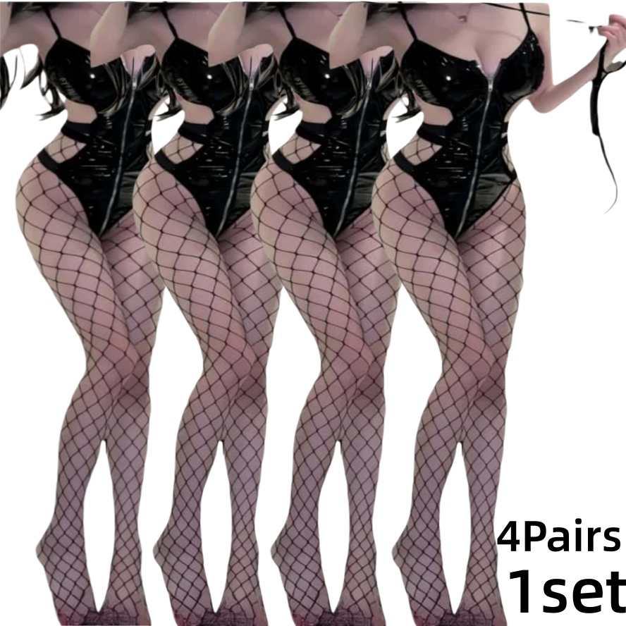 4 adet balık ağı külotlu çorap - Fishnet Stocking Women incelemesi ve fiyatı