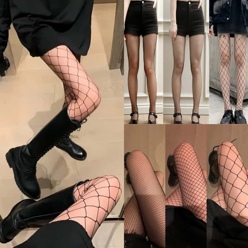 4 adet balık ağı külotlu çorap - Fishnet Stocking Women incelemesi ve fiyatı