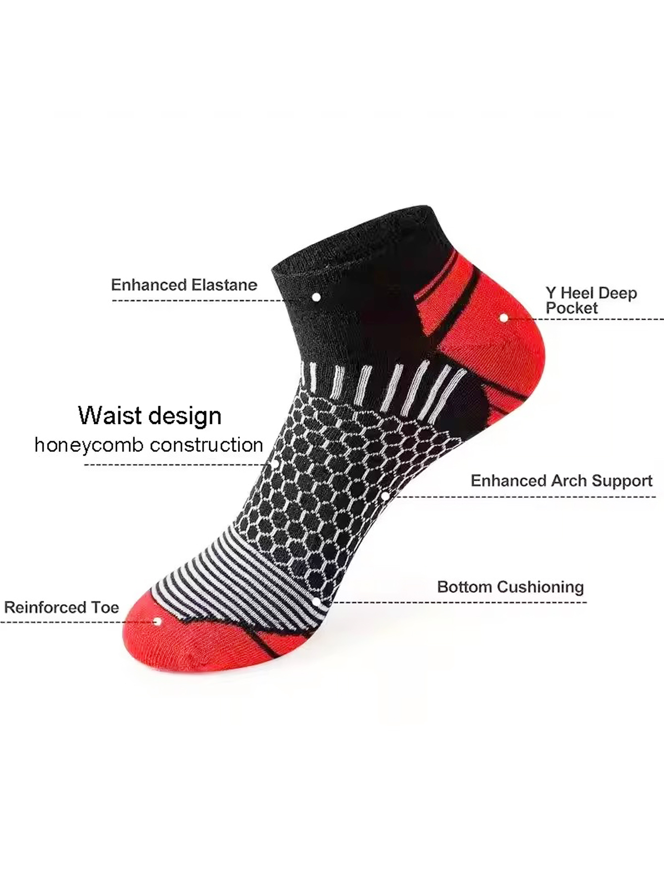 6 Çift Erkek Petek Örgülü Bile - Ankle Sock Low Cut incelemesi ve fiyatı